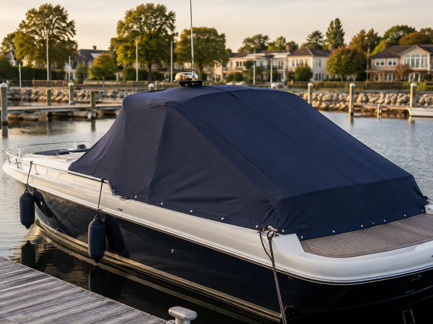 Maßgefertigtes Bootsverdeck auf einer Yacht