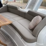 boat refit new sofa